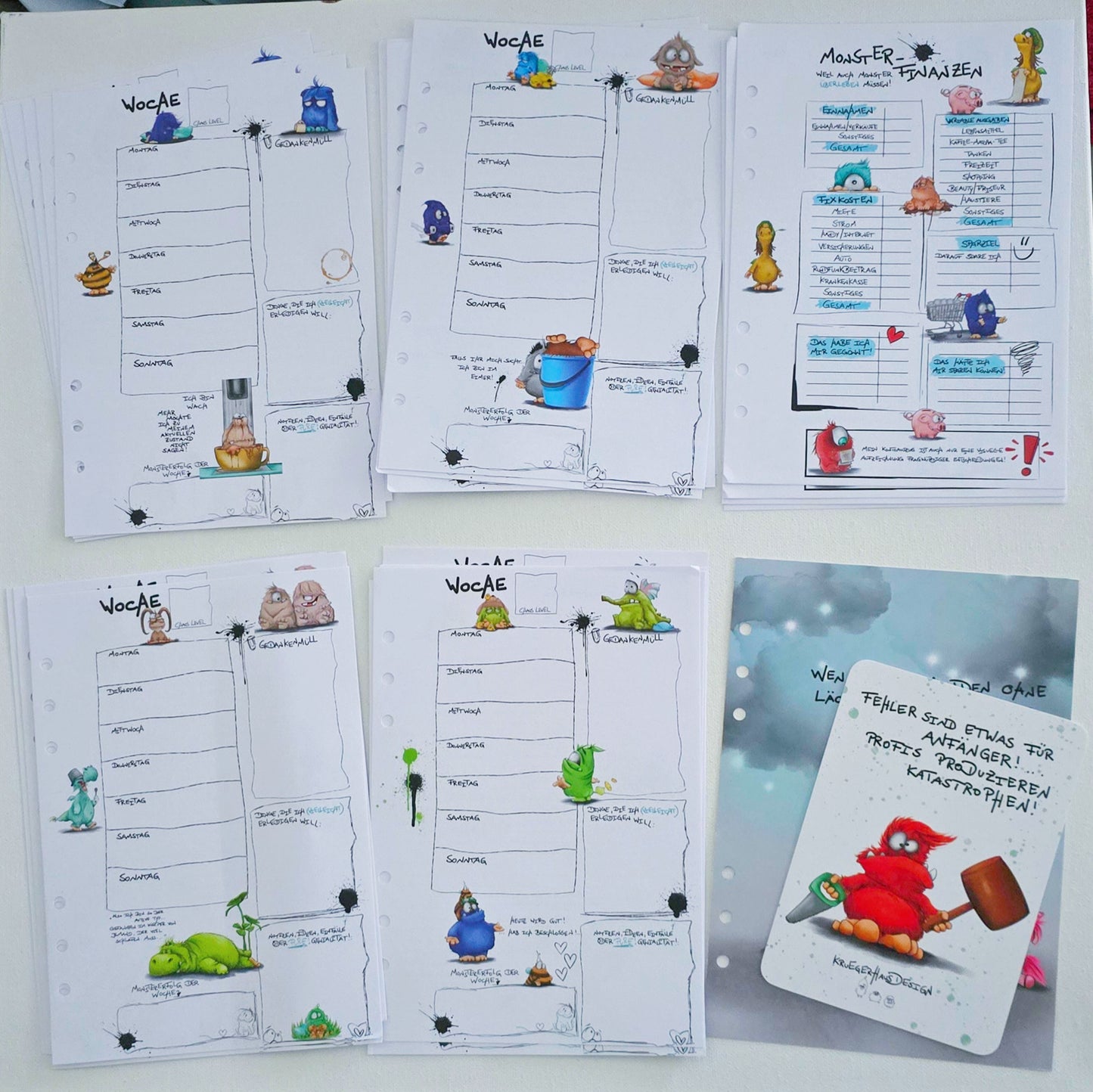 Journal Starter-Set – Erste Edition 01 | Undatierter Wochenplaner