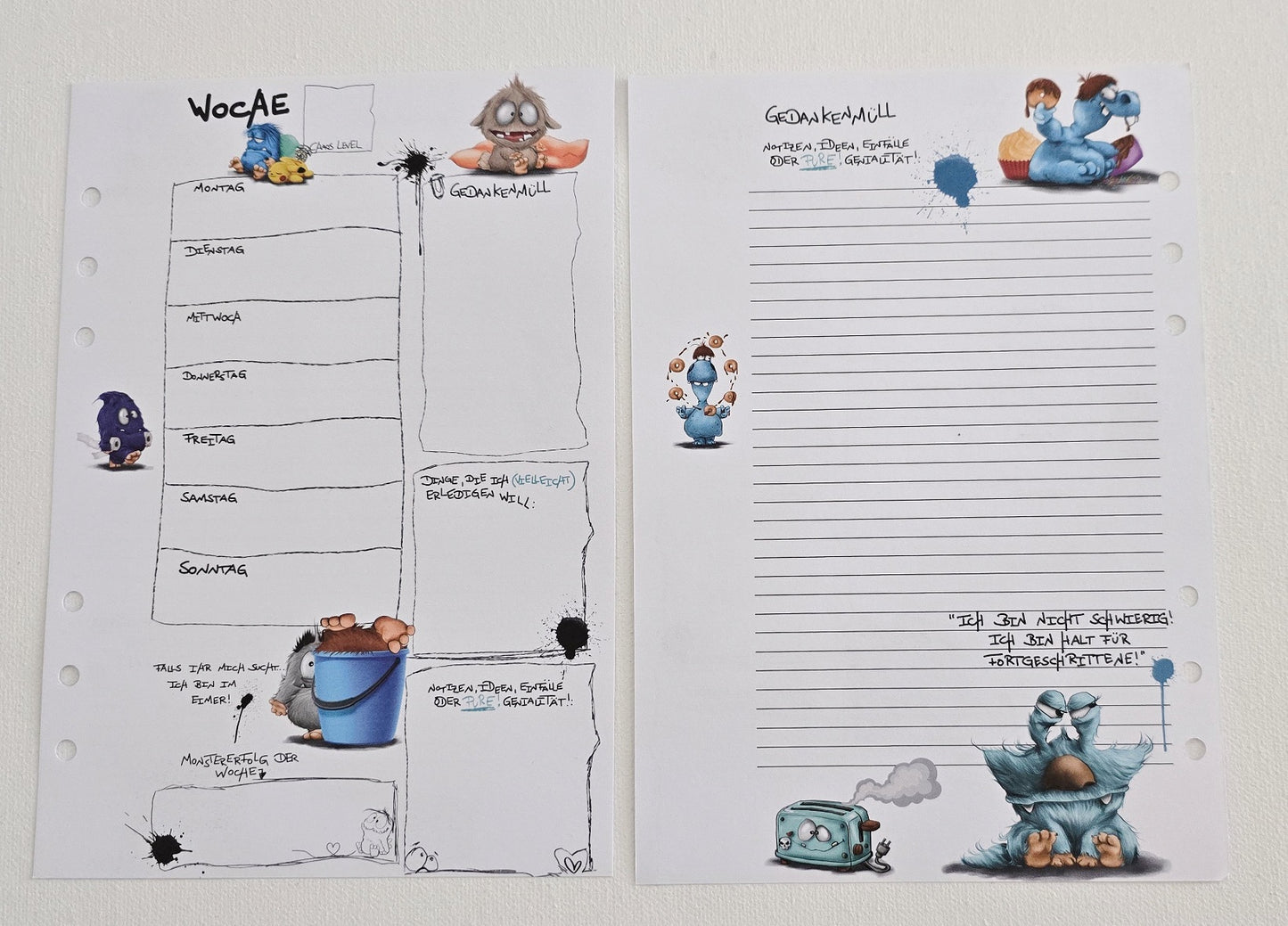 Journal Starter-Set – Erste Edition 01 | Undatierter Wochenplaner