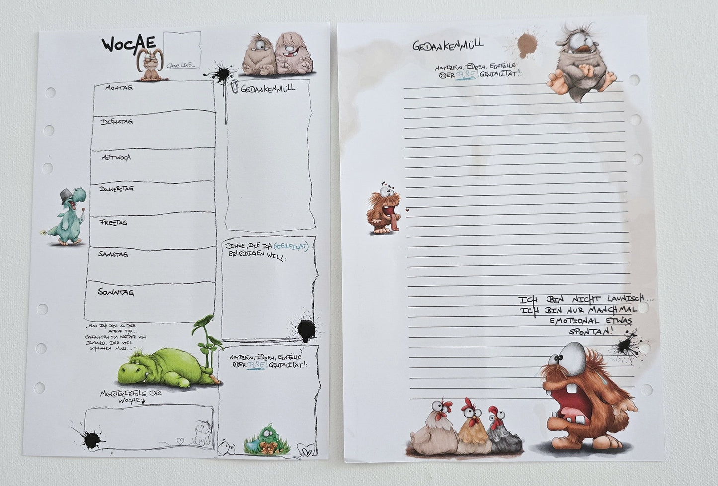 Journal Starter-Set – Erste Edition 01 | Undatierter Wochenplaner