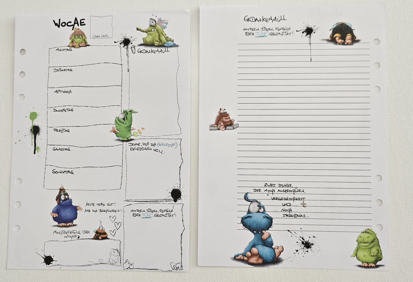 Journal Starter-Set – Erste Edition 01 | Undatierter Wochenplaner