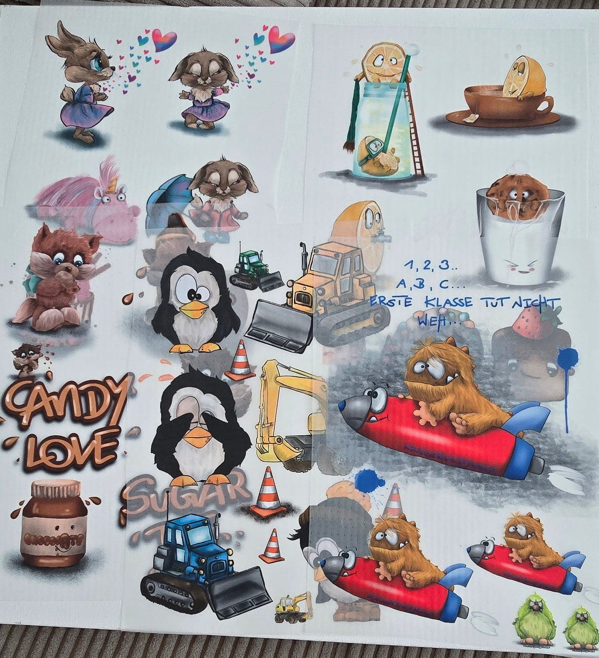 XXL Bügelbild-Paket – Verschiedene Motive | Final Sale, Box 22, Kinder