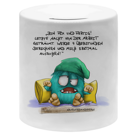 Money box Bin fix und fertig. Habe letzte Nacht von der Arbeit …