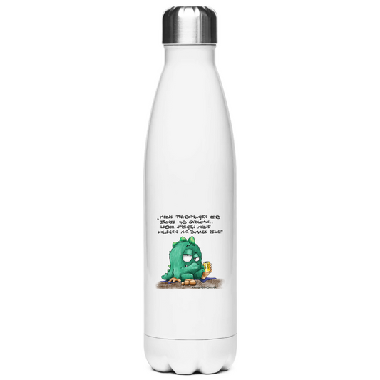 Edelstahl-Thermoflasche Meine Fremdsprachen sind Ironie und Sarkasmuss...