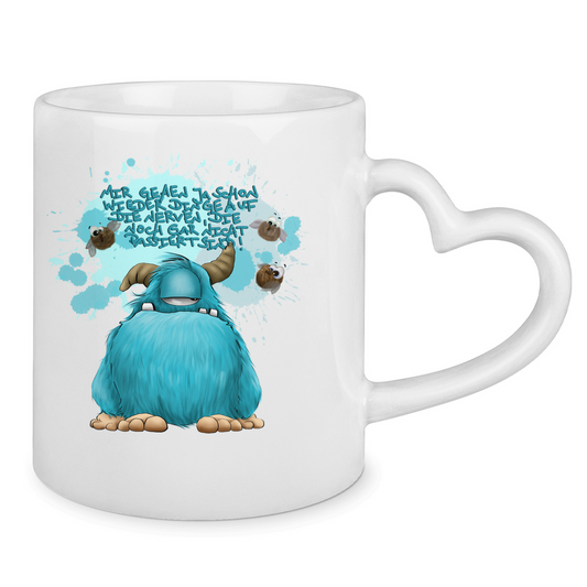 Tasse mit Herzhenkel Mir gehen