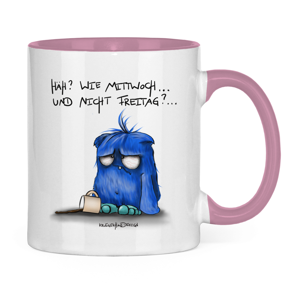 Tasse zweifarbig Häh? Wie Mittwoch... und nicht Freitag?...