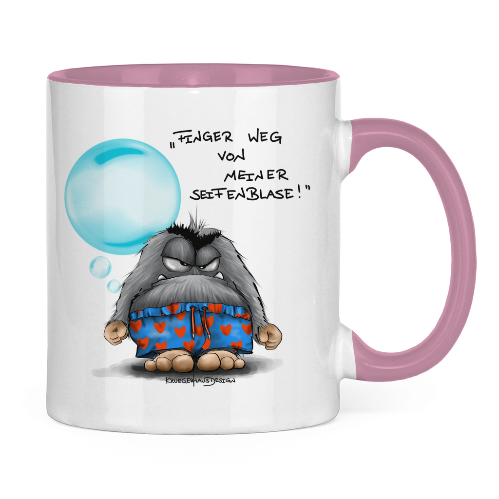 Tasse zweifarbig Finger weg von meiner Seifenblase!