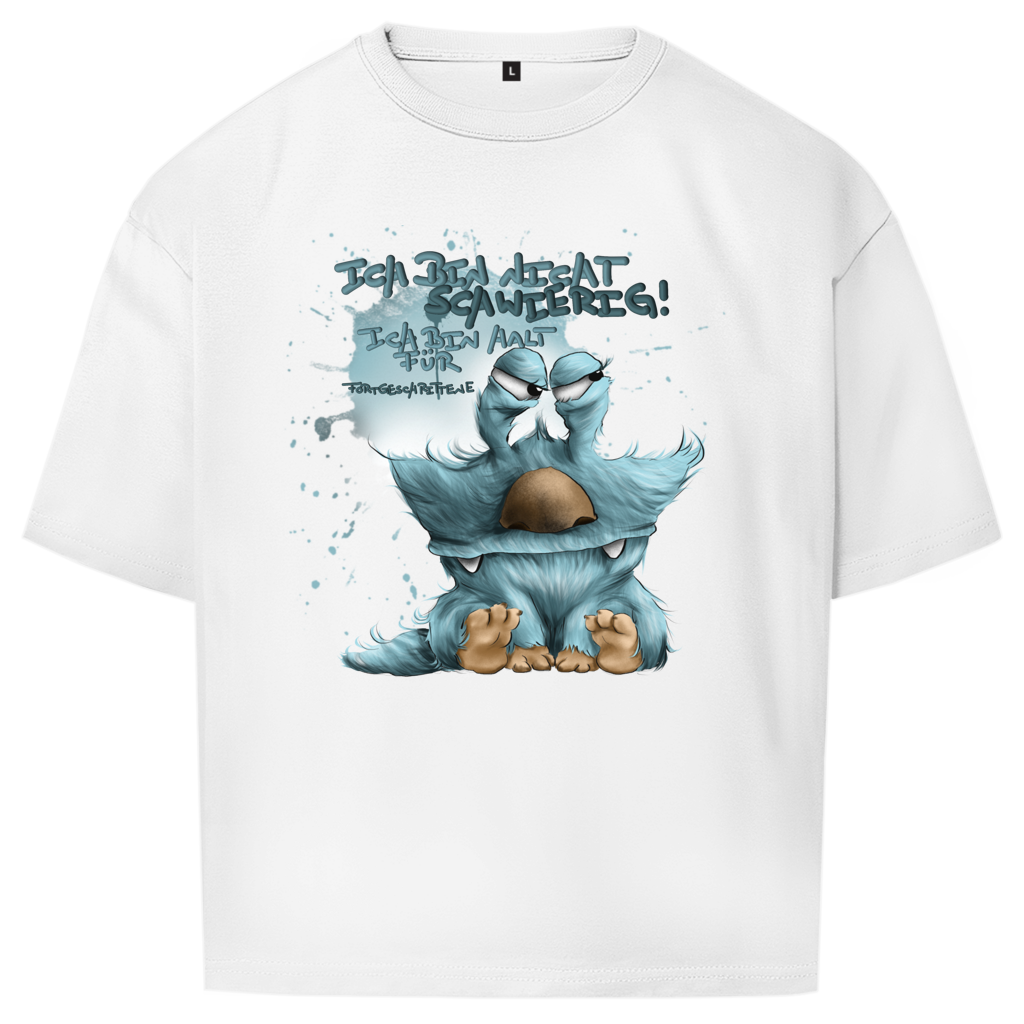 Oversize T-Shirt Ich bin nicht schwierig! Ich bin halt für Fortgeschrittene!