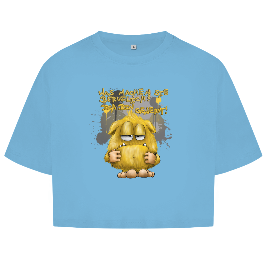 Damen Oversize Crop Top Was machen Sie beruflich? Ich bin genervt!