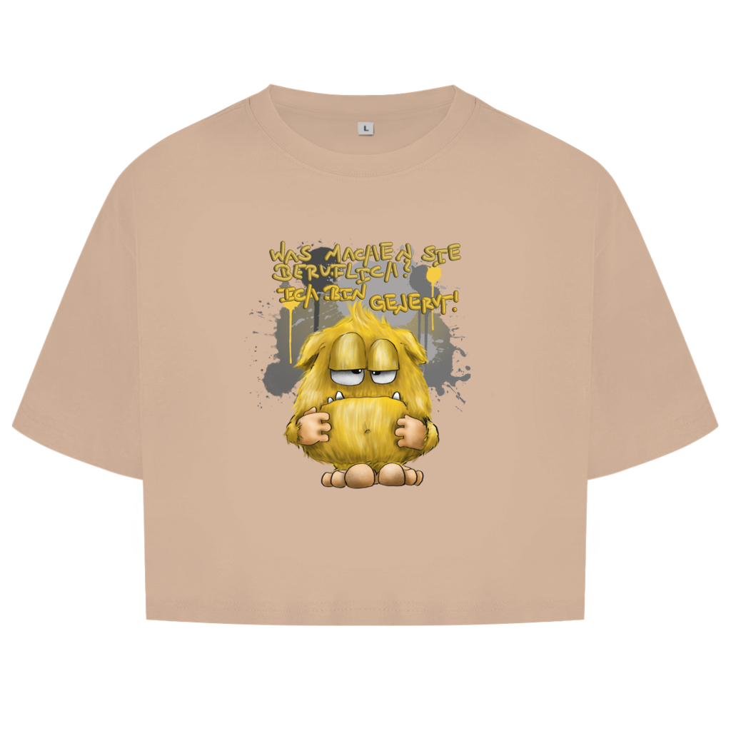 Damen Oversize Crop Top Was machen Sie beruflich? Ich bin genervt!