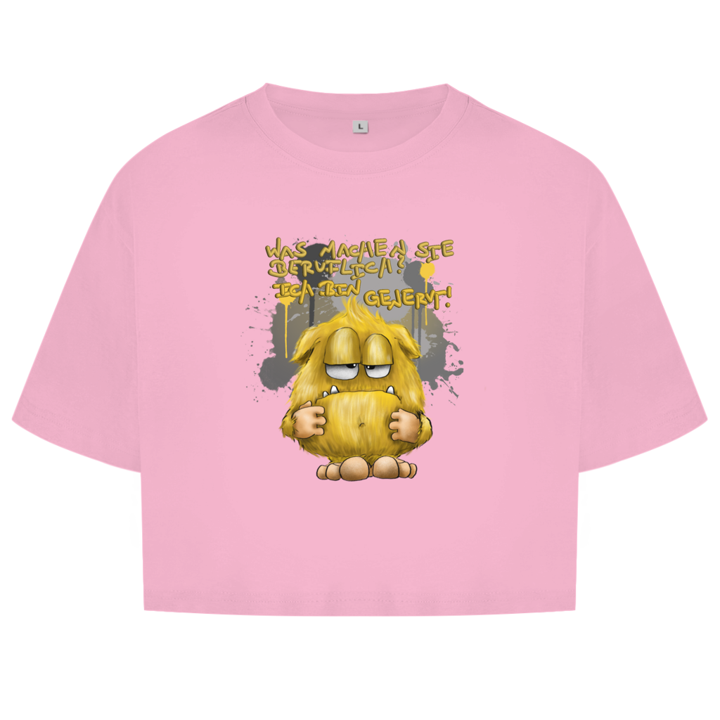 Damen Oversize Crop Top Was machen Sie beruflich? Ich bin genervt!