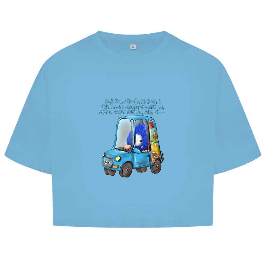 Damen Oversize Crop Top Ich bin Pflegekraft! Ich kann nicht zaubern, aber ich tue…