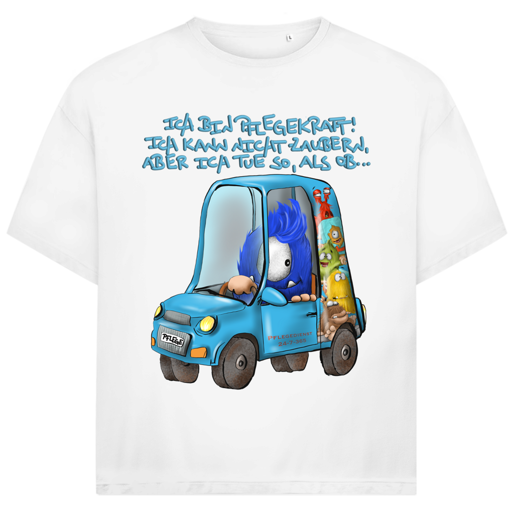 Jack and Jones Oversize T-Shirt Ich bin Pflegekraft! Ich kann nicht zaubern, aber ich tue…