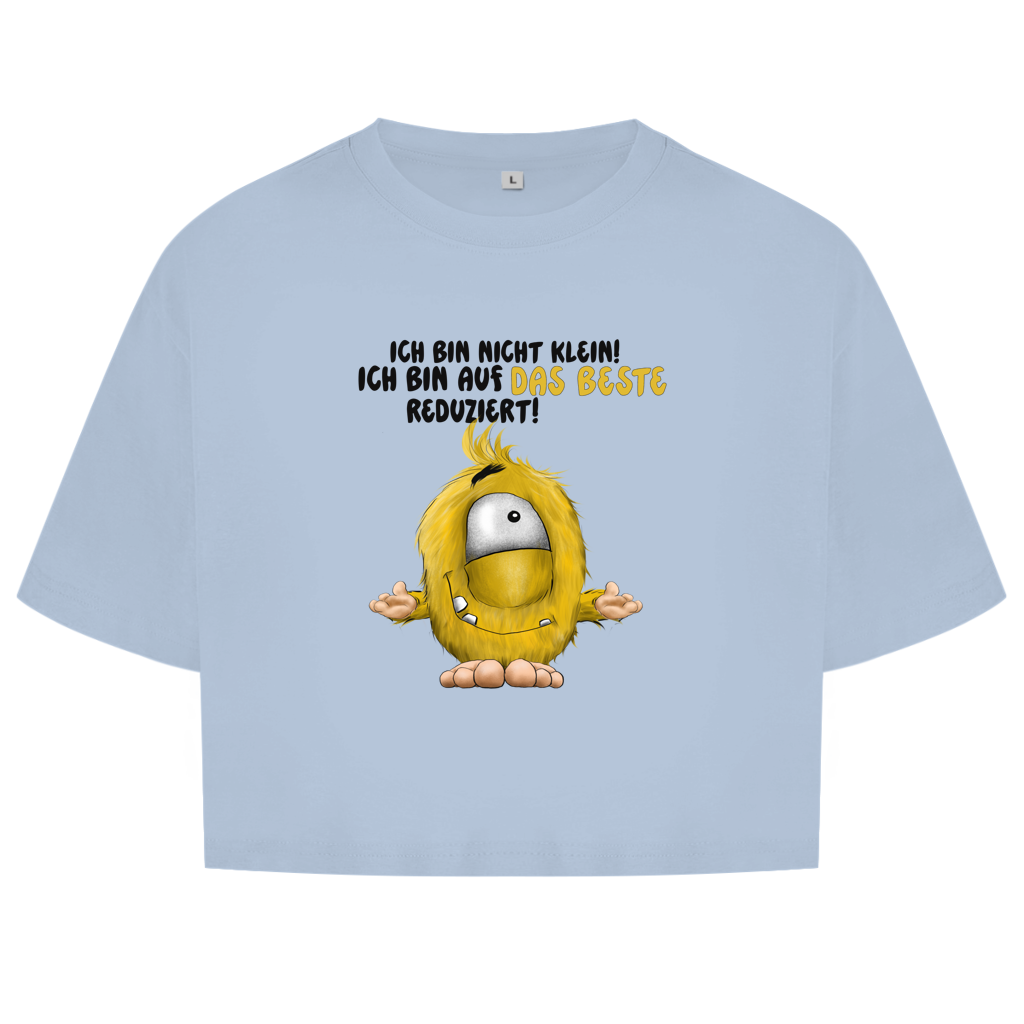 Damen Oversize Crop Top Ich bin nicht klein! Ich bin auf das Beste reduziert!