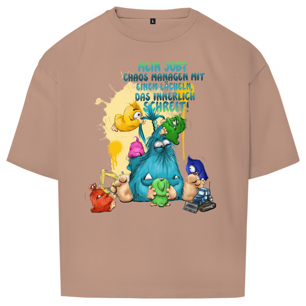 Oversize T-Shirt Mein Job?  Hals managen mit einem Lächeln, das innerlich…