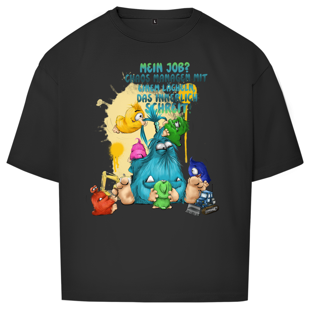 Oversize T-Shirt Mein Job?  Hals managen mit einem Lächeln, das innerlich…