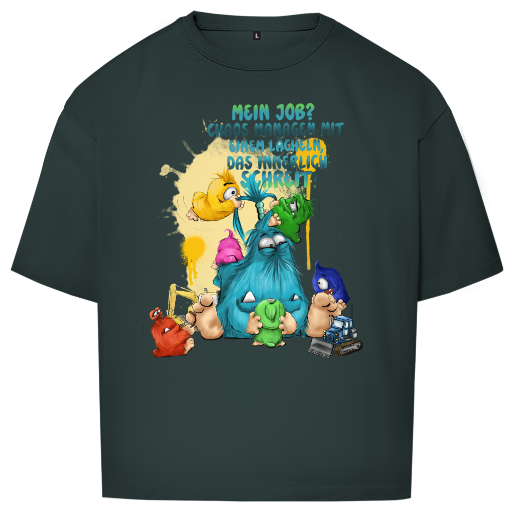 Oversize T-Shirt Mein Job?  Hals managen mit einem Lächeln, das innerlich…