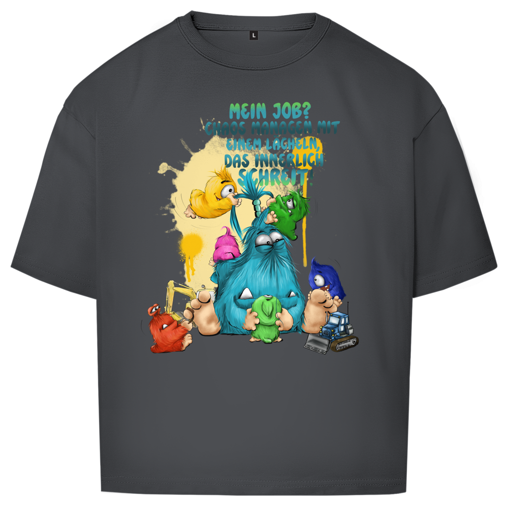Oversize T-Shirt Mein Job?  Hals managen mit einem Lächeln, das innerlich…