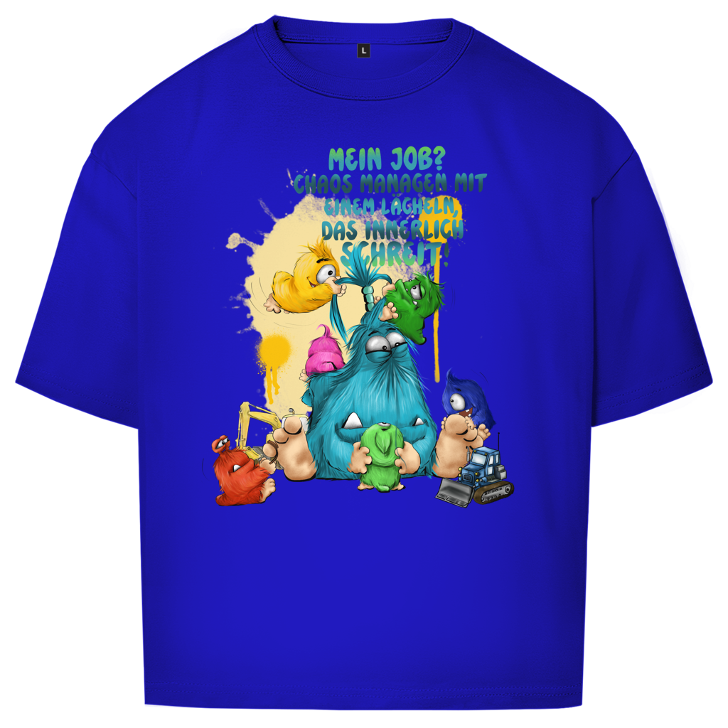 Oversize T-Shirt Mein Job?  Hals managen mit einem Lächeln, das innerlich…
