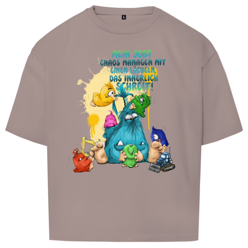 Oversize T-Shirt Mein Job?  Hals managen mit einem Lächeln, das innerlich…