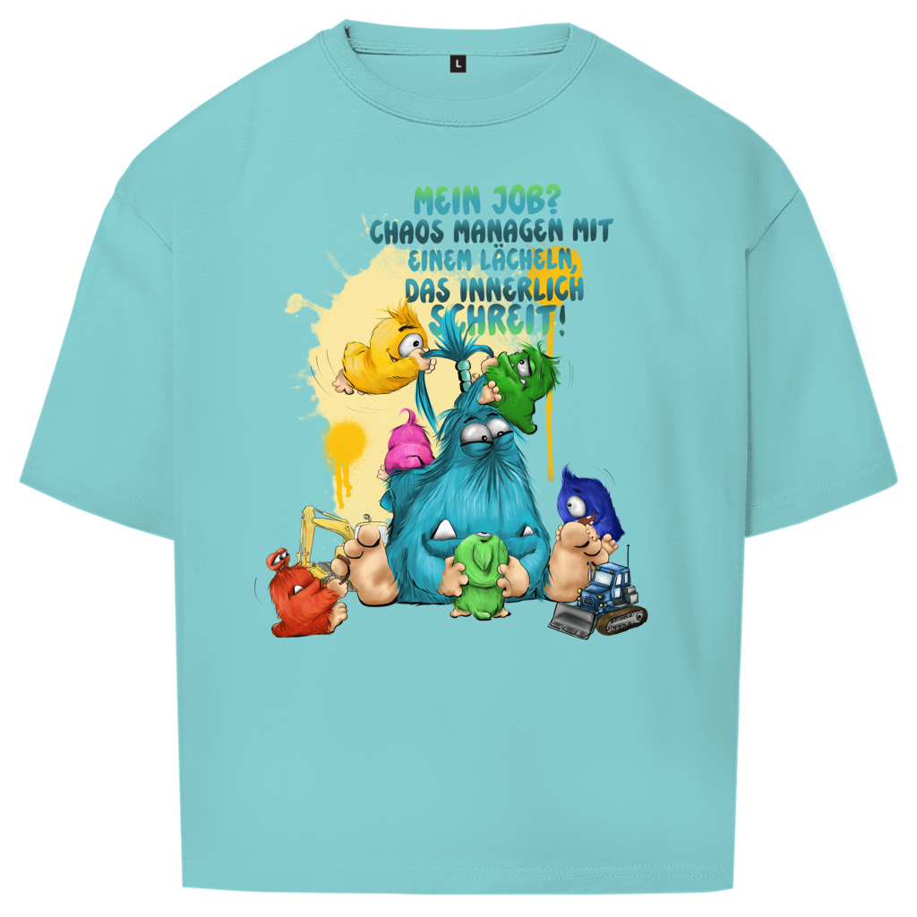 Oversize T-Shirt Mein Job?  Hals managen mit einem Lächeln, das innerlich…