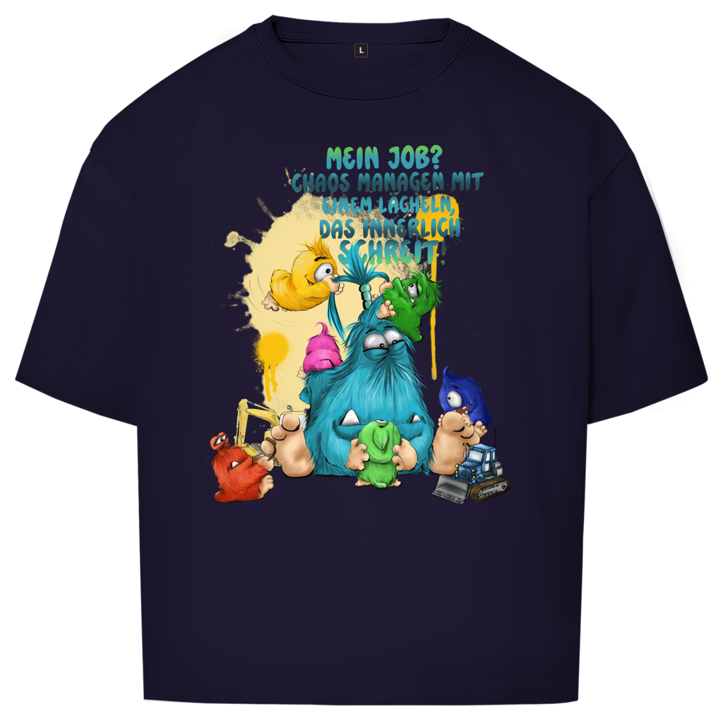 Oversize T-Shirt Mein Job?  Hals managen mit einem Lächeln, das innerlich…