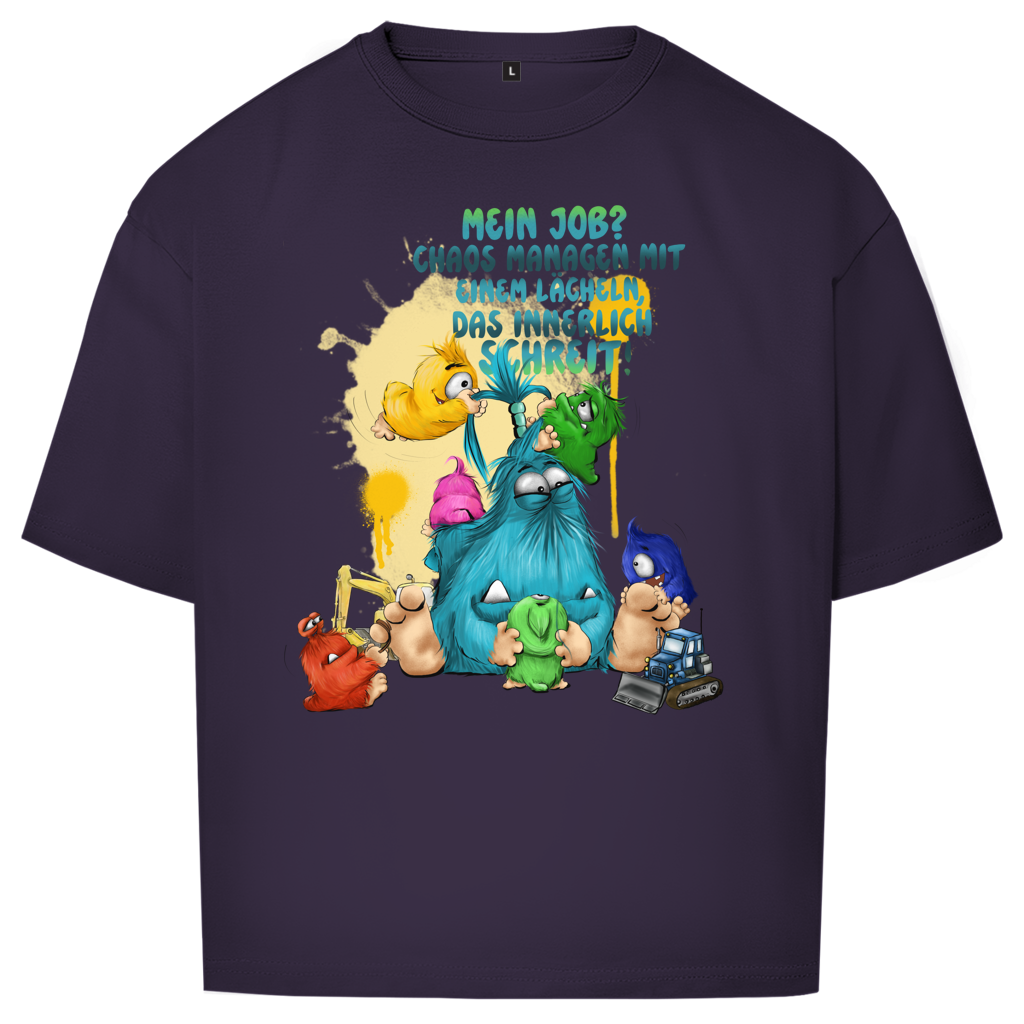 Oversize T-Shirt Mein Job?  Hals managen mit einem Lächeln, das innerlich…
