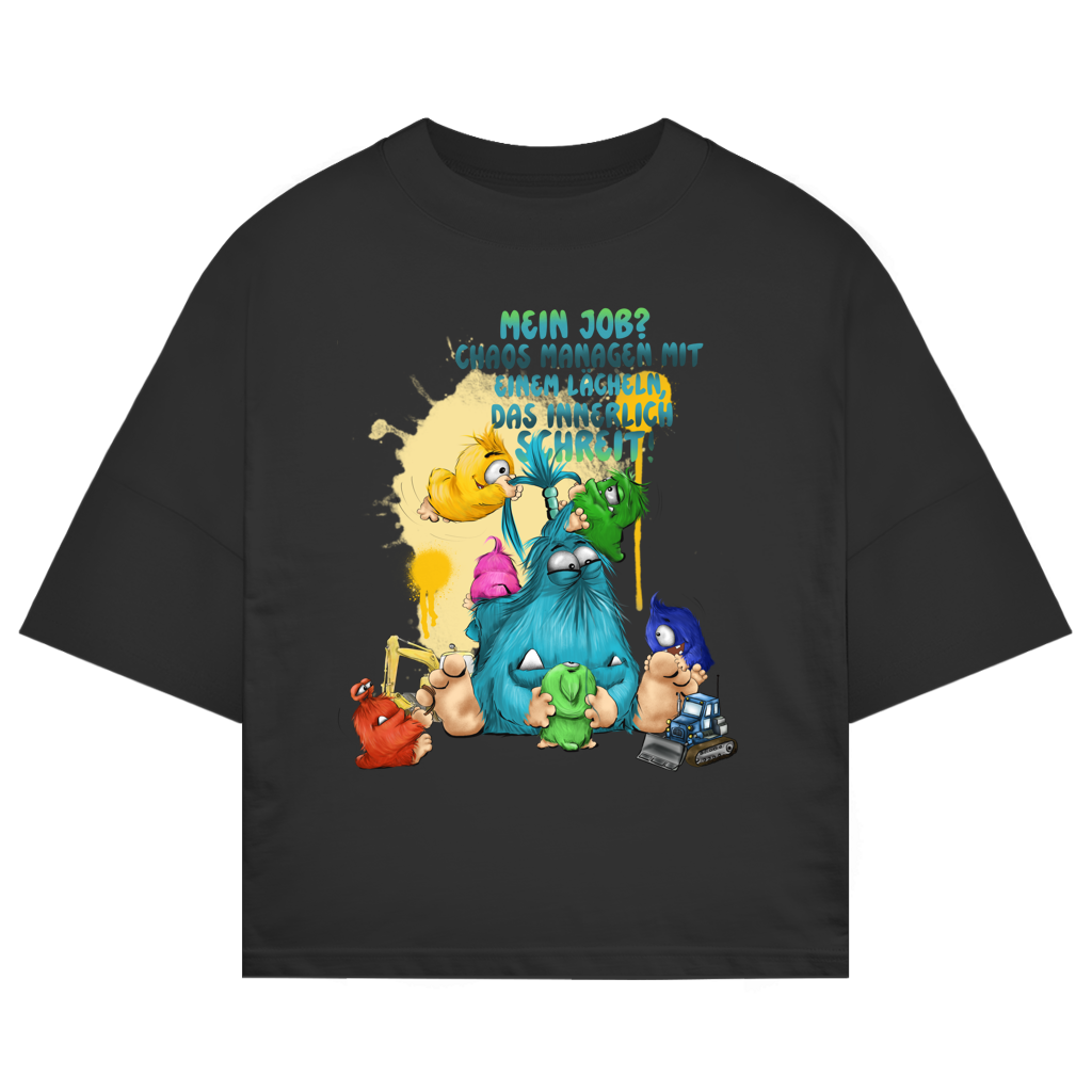ST/ST Oversize T-Shirt Mein Job?  Hals managen mit einem Lächeln, das innerlich…