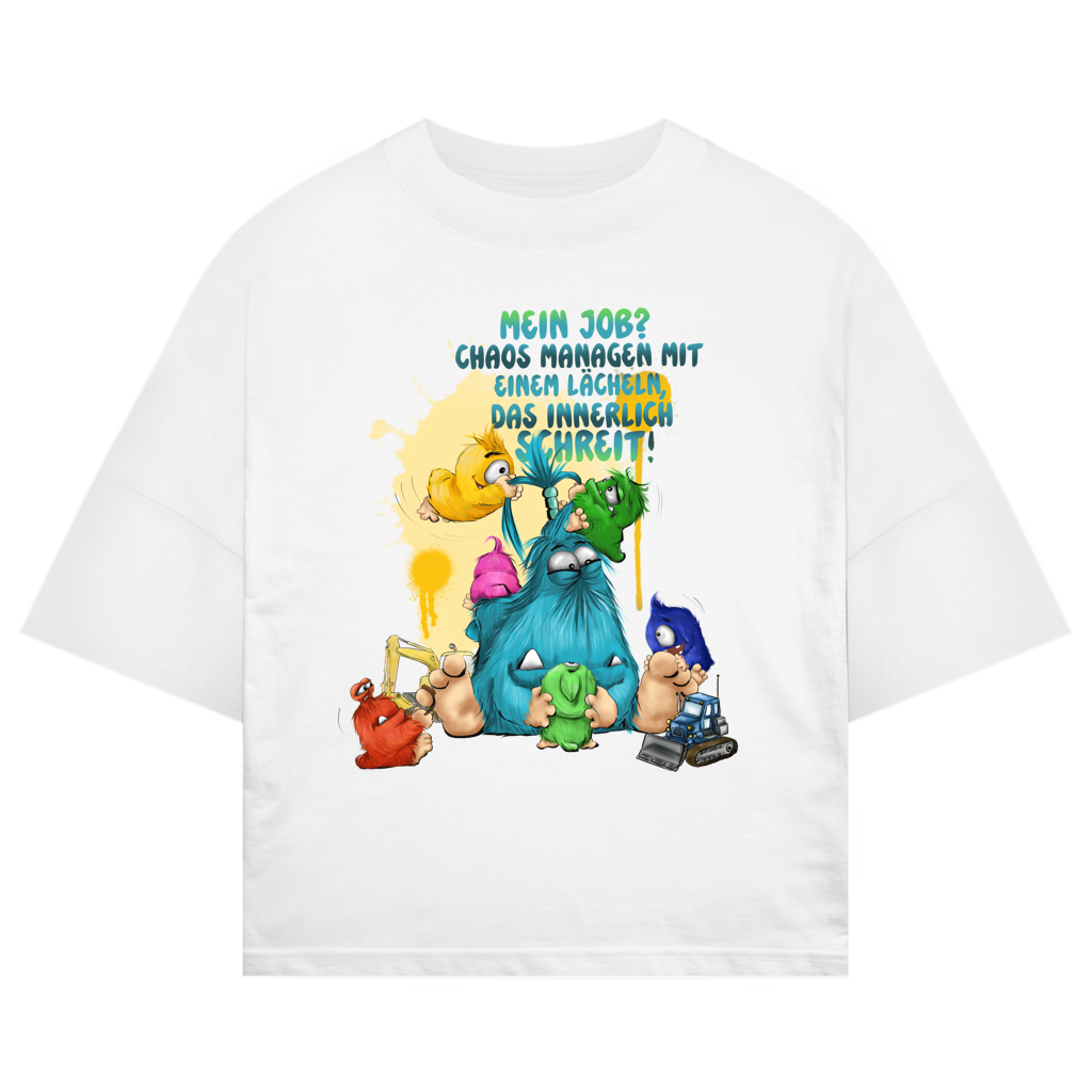 ST/ST Oversize T-Shirt Mein Job?  Hals managen mit einem Lächeln, das innerlich…