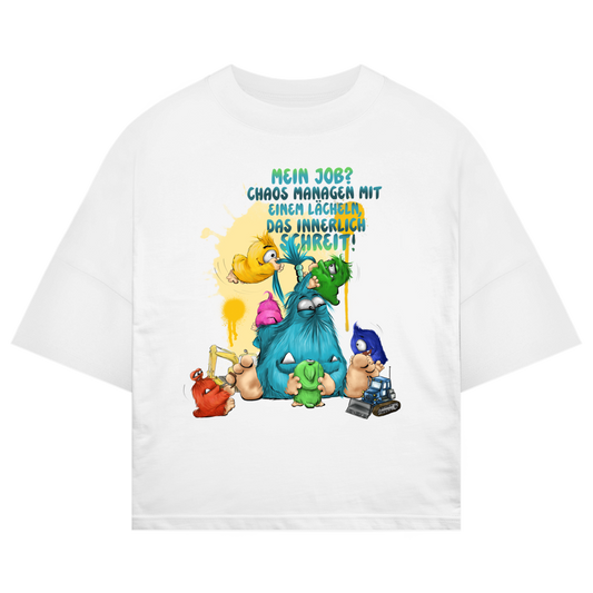ST/ST Oversize T-Shirt Mein Job?  Hals managen mit einem Lächeln, das innerlich…
