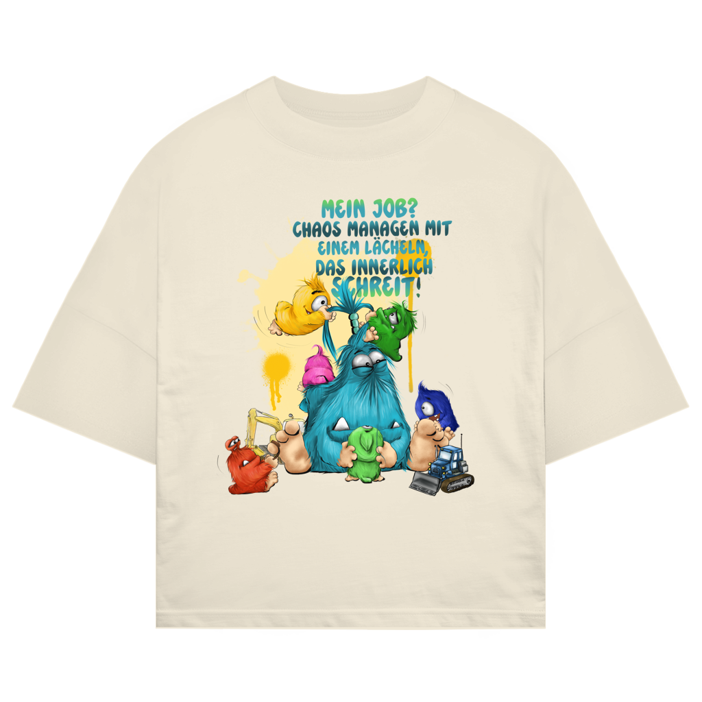 ST/ST Oversize T-Shirt Mein Job?  Hals managen mit einem Lächeln, das innerlich…