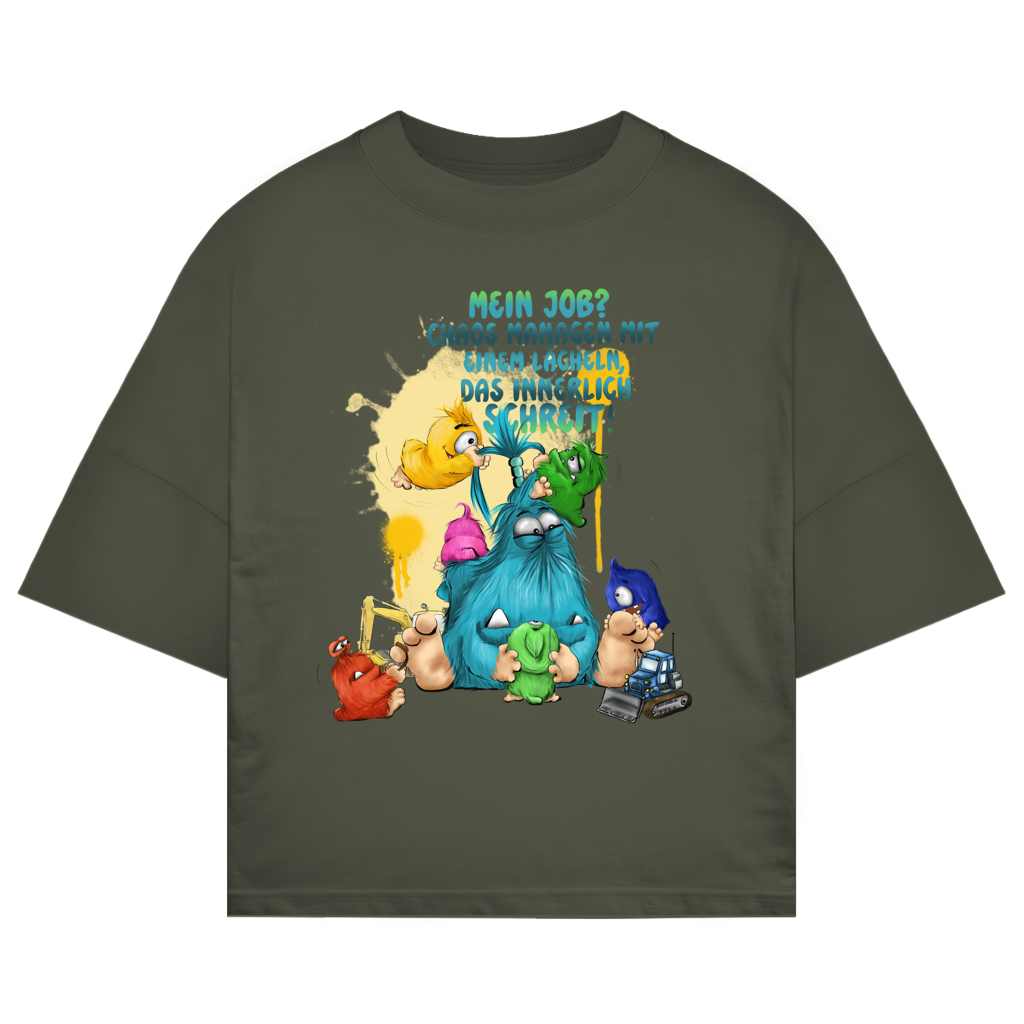 ST/ST Oversize T-Shirt Mein Job?  Hals managen mit einem Lächeln, das innerlich…