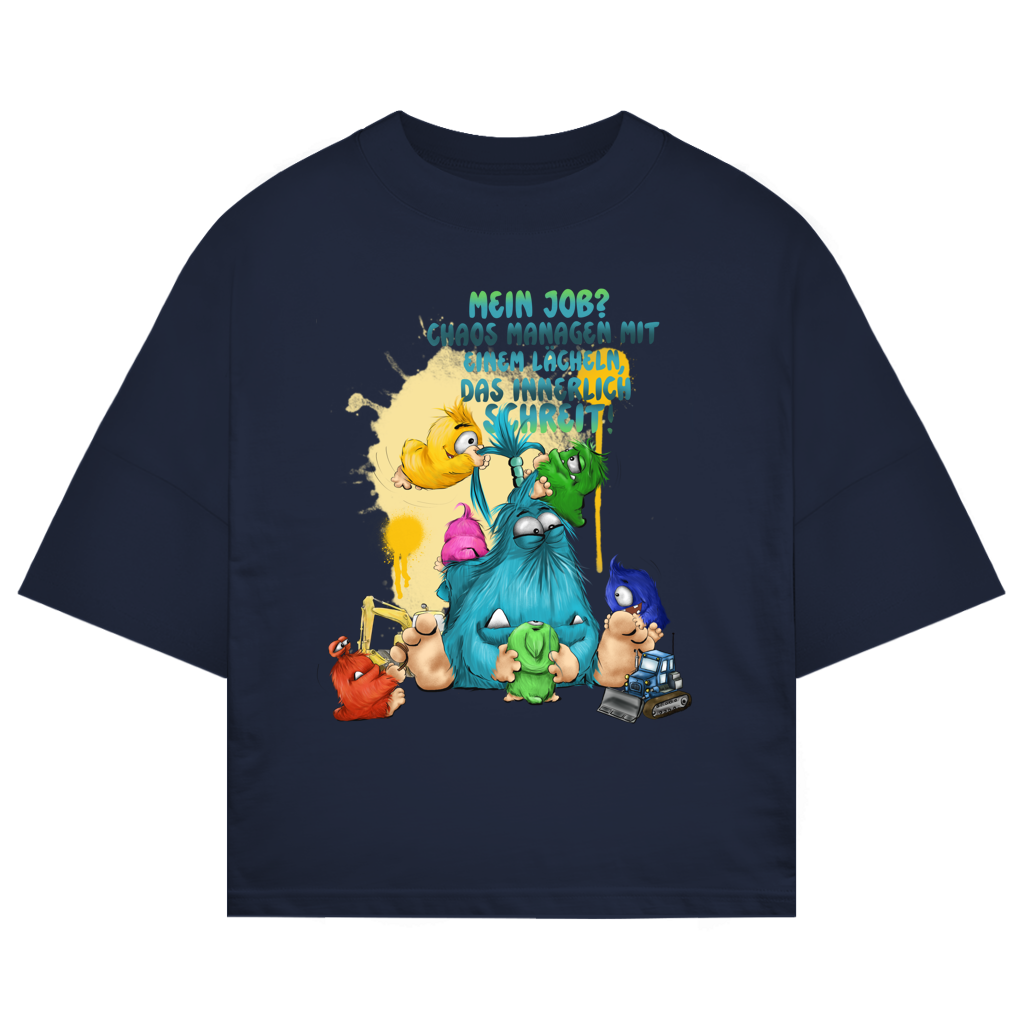 ST/ST Oversize T-Shirt Mein Job?  Hals managen mit einem Lächeln, das innerlich…