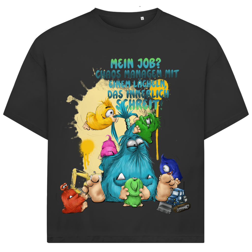 Jack and Jones Oversize T-Shirt Mein Job?  Hals managen mit einem Lächeln, das innerlich…