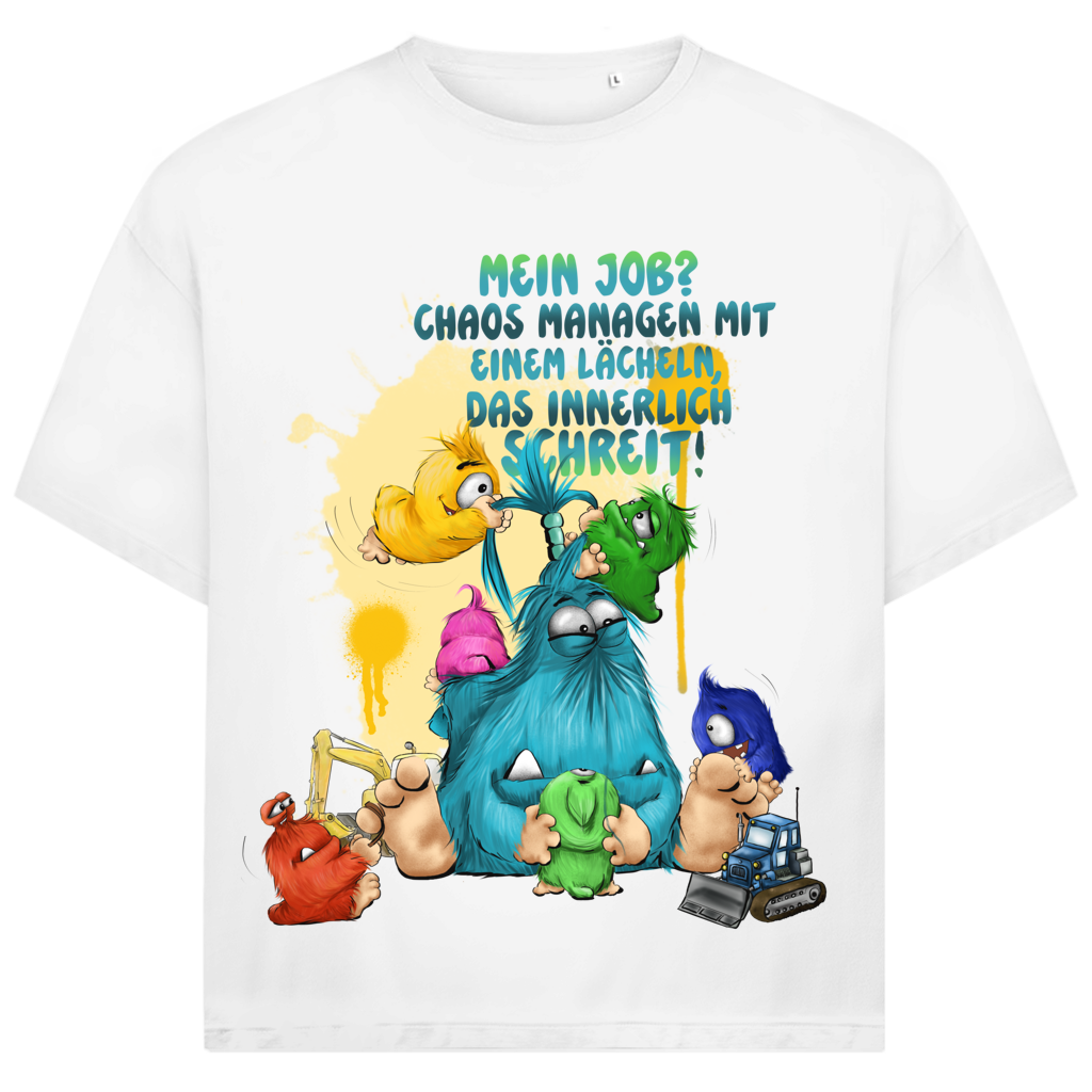 Jack and Jones Oversize T-Shirt Mein Job?  Hals managen mit einem Lächeln, das innerlich…
