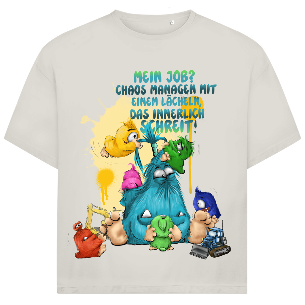 Jack and Jones Oversize T-Shirt Mein Job?  Hals managen mit einem Lächeln, das innerlich…