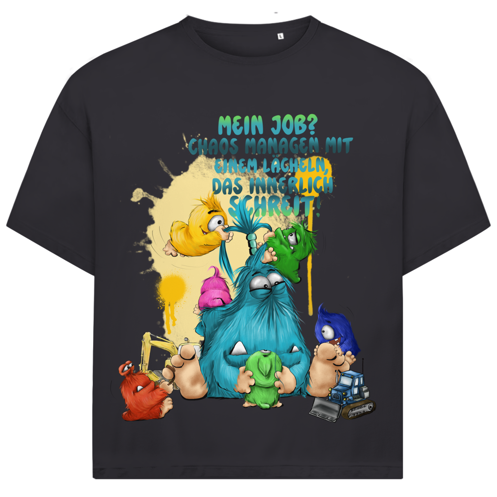 Jack and Jones Oversize T-Shirt Mein Job?  Hals managen mit einem Lächeln, das innerlich…
