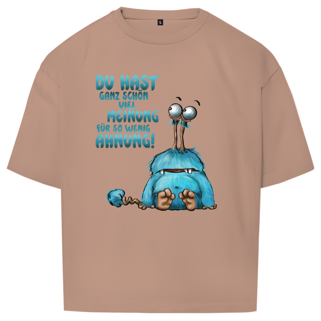 Oversize T-Shirt Du hast ganz schön viel Meinung für so wenig Ahnung!