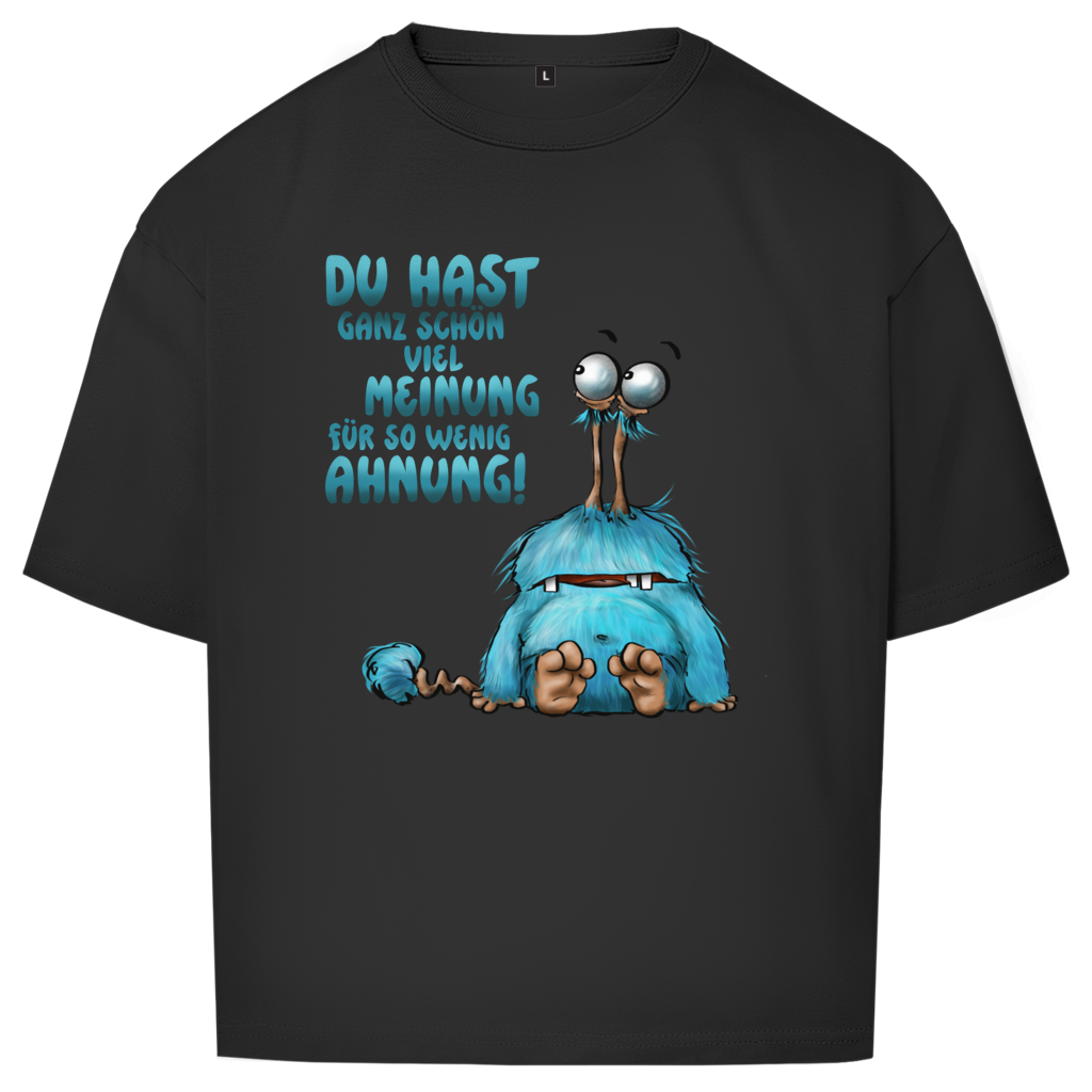 Oversize T-Shirt Du hast ganz schön viel Meinung für so wenig Ahnung!
