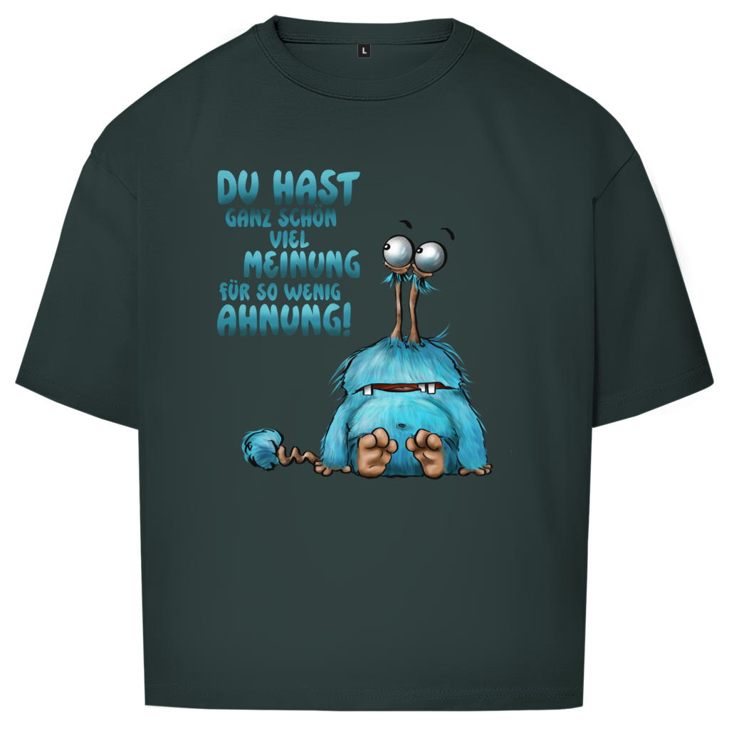 Oversize T-Shirt Du hast ganz schön viel Meinung für so wenig Ahnung!