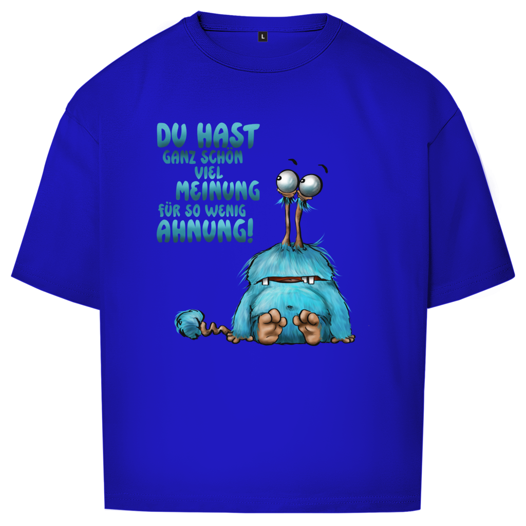 Oversize T-Shirt Du hast ganz schön viel Meinung für so wenig Ahnung!