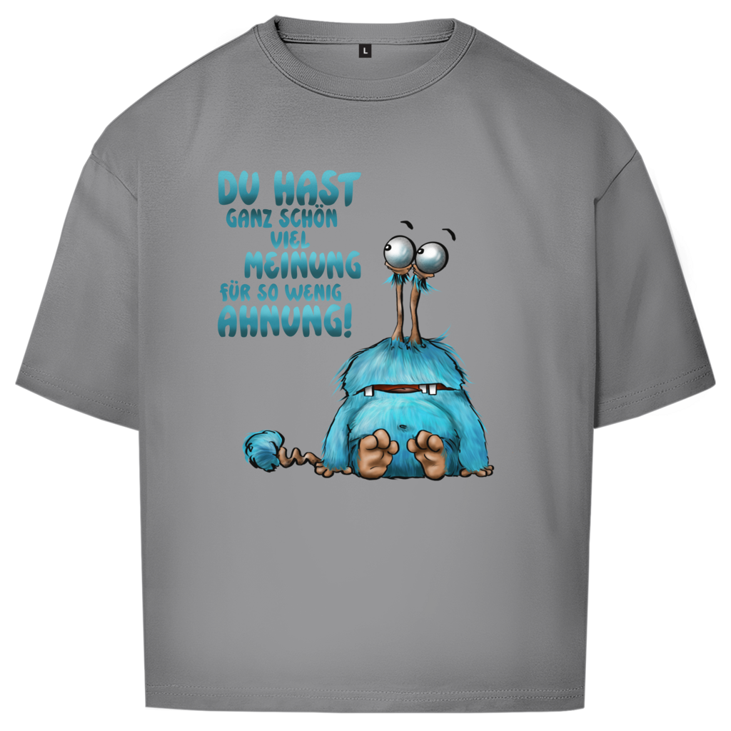 Oversize T-Shirt Du hast ganz schön viel Meinung für so wenig Ahnung!