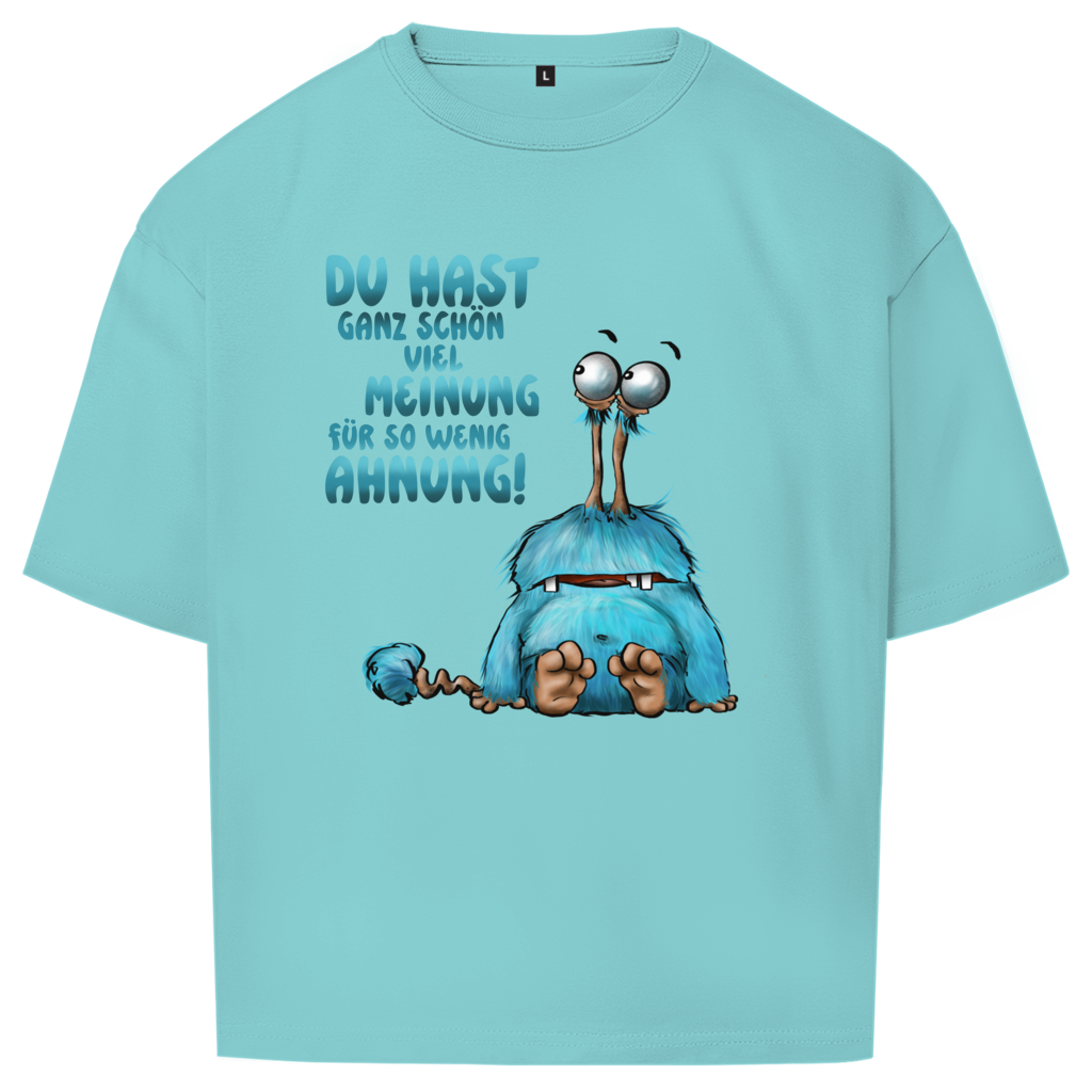 Oversize T-Shirt Du hast ganz schön viel Meinung für so wenig Ahnung!