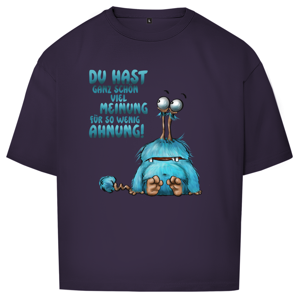 Oversize T-Shirt Du hast ganz schön viel Meinung für so wenig Ahnung!