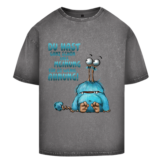 Oversize Washed T-Shirt Du hast ganz schön viel Meinung für so wenig Ahnung!