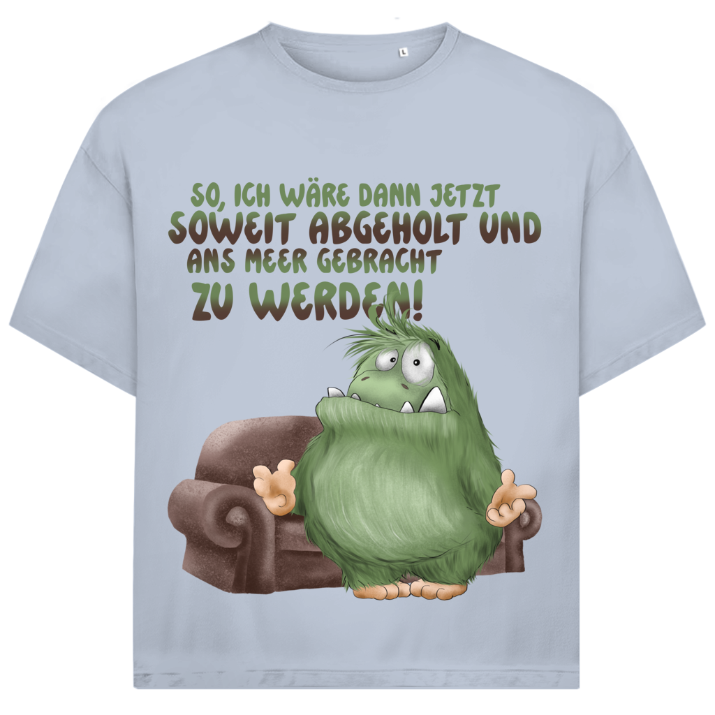 Jack and Jones Oversize T-Shirt So, ich wäre dann jetzt soweit abgeholt und an Meer gebracht