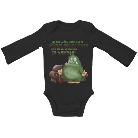 Baby Bio Bodysuite Langarm So, ich wäre dann jetzt soweit abgeholt und an Meer gebracht