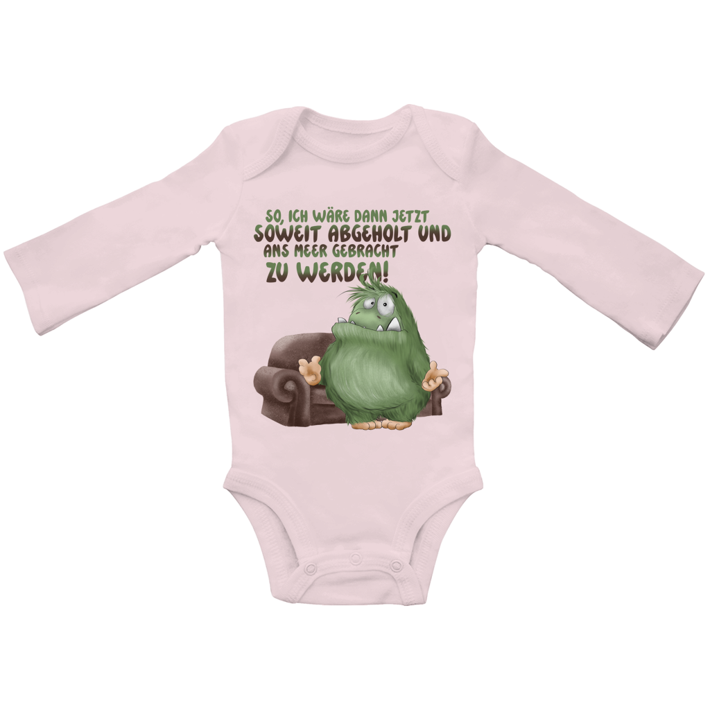 Baby Bio Bodysuite Langarm So, ich wäre dann jetzt soweit abgeholt und an Meer gebracht
