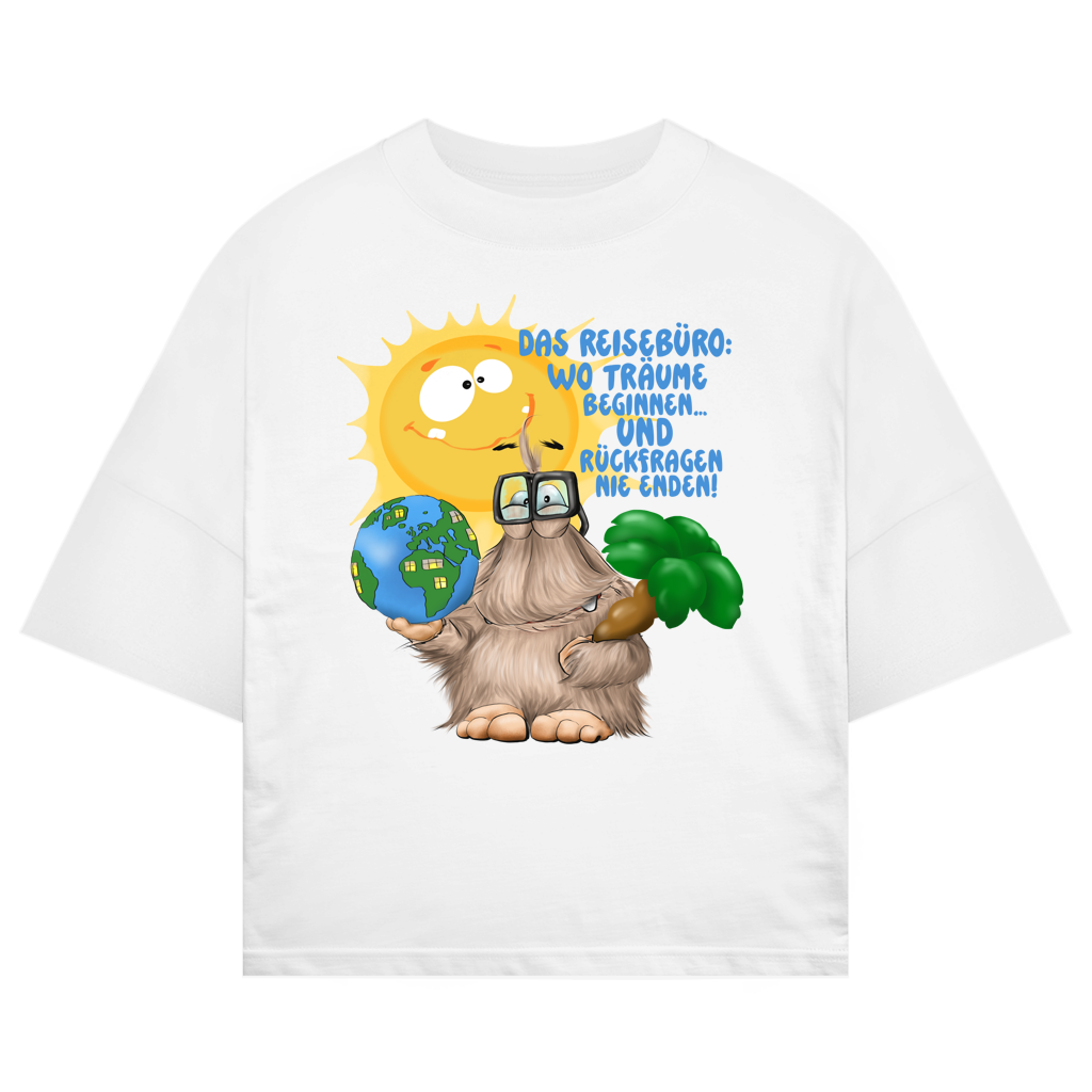 ST/ST Oversize T-Shirt Das Reisebüro: Wo Träume beginnen und Rückfragen nie enden!