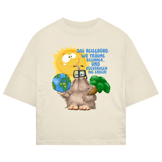 ST/ST Oversize T-Shirt Das Reisebüro: Wo Träume beginnen und Rückfragen nie enden!