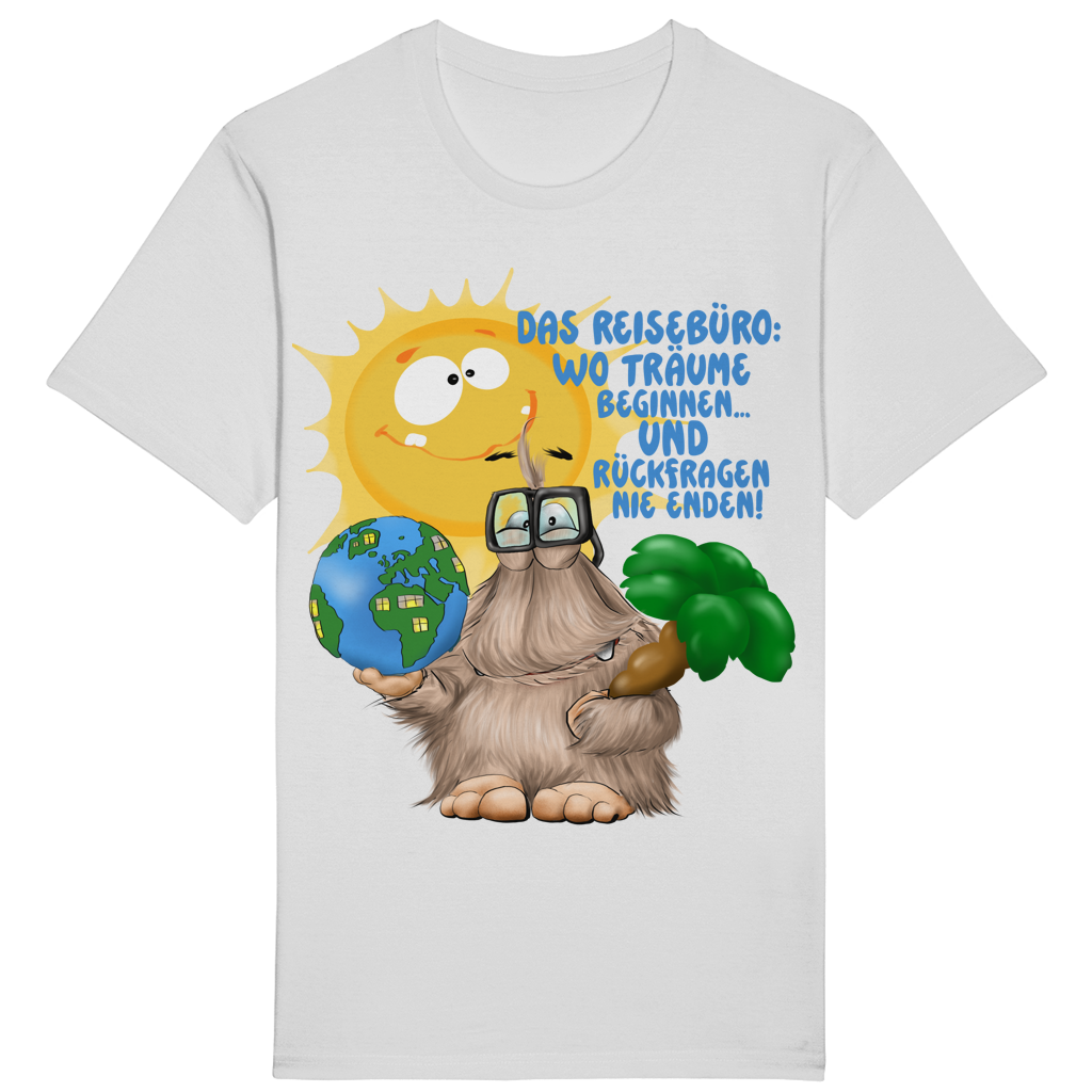 ST/ST Rocker T-Shirt Das Reisebüro: Wo Träume beginnen und Rückfragen nie enden!